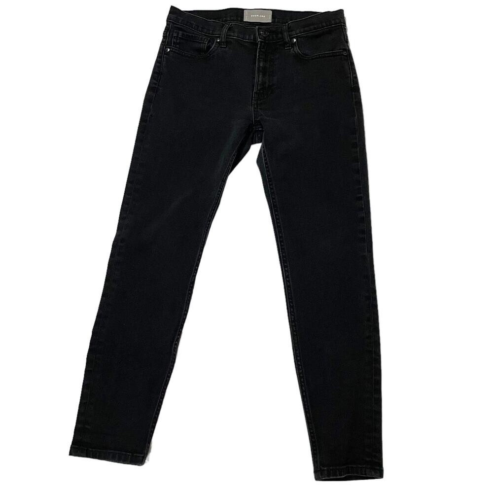 Everlane Straight Leg Ankle Jeans - Washed Black - 28